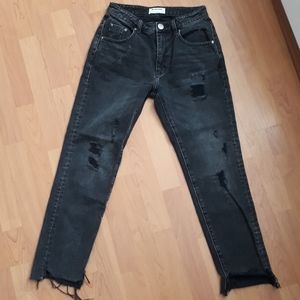 high-rise jeans